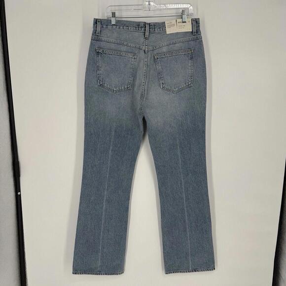 Agolde Jeans Women’s 32 blue high rise flare light wash denim western boho - Picture 7 of 8